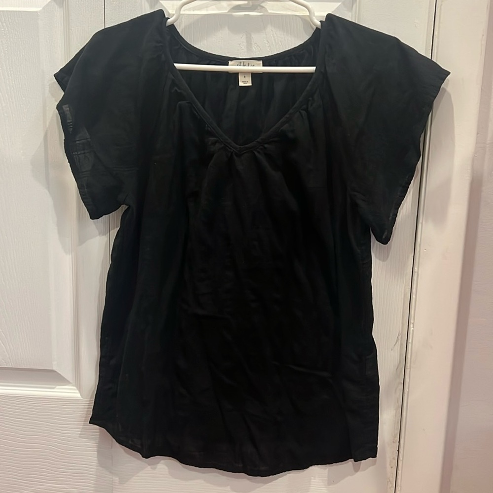 Women black blouse. Size M  style & co